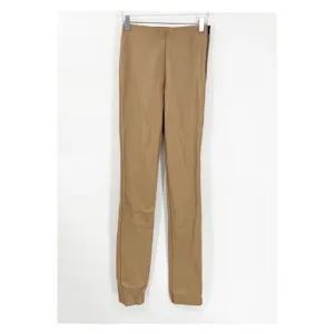 ZARA Faux Leather Skinny Pants Women's‎ Size XS Tan Minimalist Chic thumbnail 2