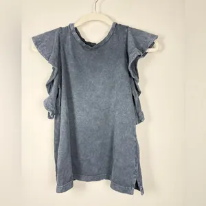 All Saints Lara Ruffle Stonewash Cami Sz 00 thumbnail 9