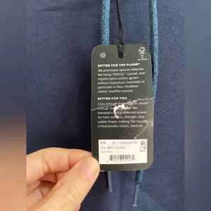 ALLBIRDS Women's The R&R Hoodie Organic Pima Cotton in True Navy Blue Size S NWT thumbnail 12