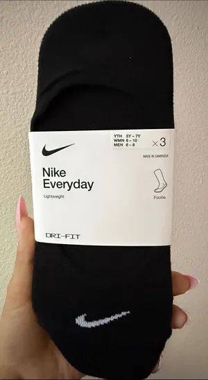 Nike Black No-Show Dri-FIT Footie Socks (3 Pack) thumbnail 1