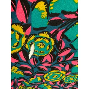 Leota Dress‎ Women's S Multi Blue Pink Bright Floral Marche Fleur V-Neck Maxi thumbnail 8