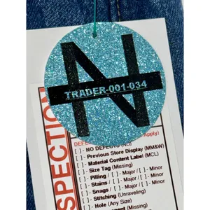 Abercrombie & Fitch Curve Love Baggy Low Rise Blue Denim Cropped Jeans Sz 30 10L thumbnail 5