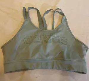 Adidas Climalite Mint Green Athletic Straps Sports Bra Large thumbnail 1