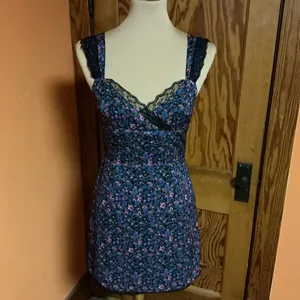 More to come Irene floral lace trimmed mini dress thumbnail 6