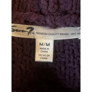 Seven7 Chenille Turtleneck Sweater Purple Size Medium (5668) thumbnail 3
