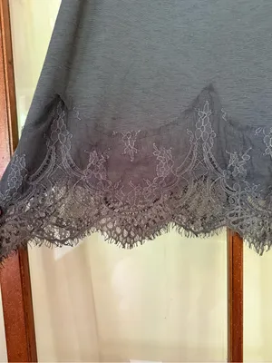 Willow & Root Charcoal Eyelash Lace Trim Cami Tank Top Boho Y2K - Small thumbnail 6