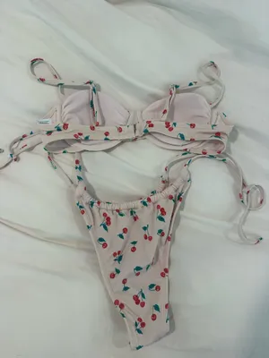 Target Wild Fable Bikini Set Cherry Pink thumbnail 2