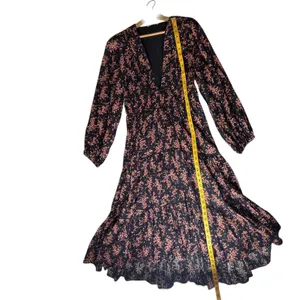 Ulla Johnson Joan Midi Dress Size 8‎ Floral Smocked Tiered Boho Cottage Romantic thumbnail 11