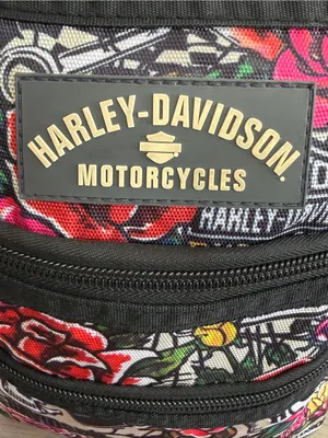 Harley-Davidson® X-Body Tattoo Art Crossbody Bag Sling Purse Skulls Flowers thumbnail 2