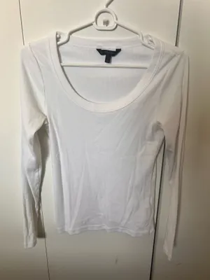 Long Sleeve Scoop Neck Banana Republic S thumbnail 1