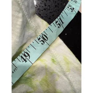 Pitusa Tie Dye Maxi Dress Lime Green Pink Trim‎ Pima Cotton Modal Petite Peru thumbnail 6