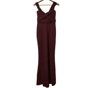 Nookie Camille Off Shoulder Wine Maxi Gown Formal Dress NWT Large thumbnail 5