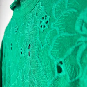 Anthropologie Akemi + Kin Abacos Green Eyelet‎ Tunic Blouse Top Medium OB762780 thumbnail 7