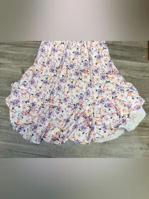 GRACE KARIN Floral Smocked Ruffle Maxi Dress Size S thumbnail 4