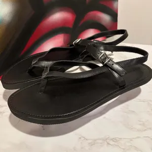 Pilcro Black Leather Thong Sandals EU Size 41 US 10 thumbnail 4