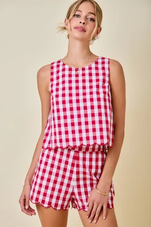 Boutique Gingham Top thumbnail 1