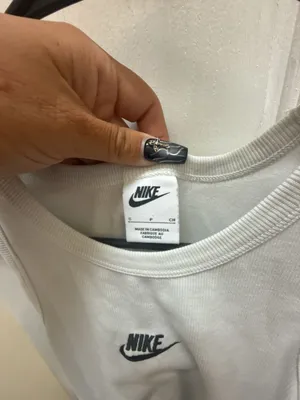 Nike Sportswear Club Ribbed Tank Top in White thumbnail 2