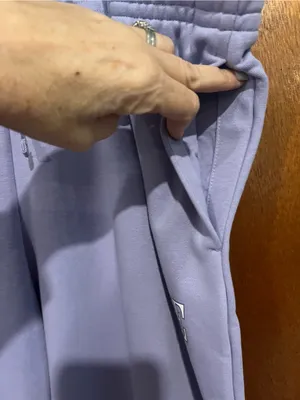 Nike Lavender Crew Track Pants with Side Swoosh thumbnail 4