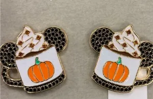 Disney x BaubleBar Mickey Pumpkin Spice Latte Mugs Earrings New thumbnail 2
