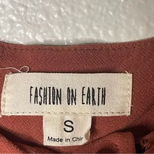 Fashion On Earth Small Boho Burnt Orange Cropped Wide Leg Pants thumbnail 8