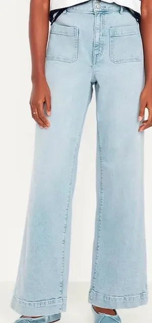 Old Navy High waisted light wash jeans thumbnail 1