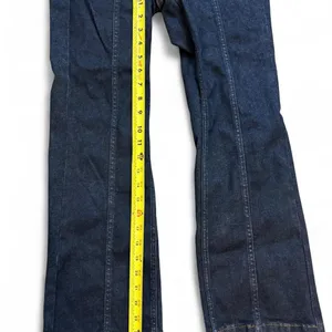 Pilcro Anthropologie Jeans 28 Dark Wash Flare Trouser Y2K 70s Style thumbnail 3