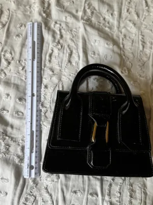 Black Patent Top-Handle Women’s Bag thumbnail 7