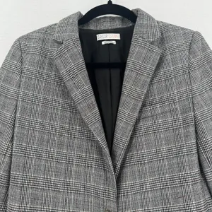 Saylor by Free People Plaid Blazer Women S Glen Check Longline Tailored Jacket thumbnail 4