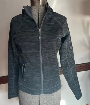L.L.‎ Bean Charcoal Ski Jacket with Hood and Textured Fabric thumbnail 1