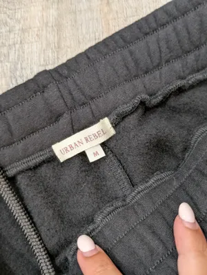 New! Urban Rebel Black Sweatpants Size M thumbnail 2