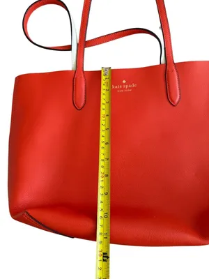 KATE SPADE Orange Creamsicle Reversible Shoulder Tote Bag thumbnail 12