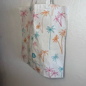 NWOT: Gorjana Palm Tree Prince Canvas Tote Bag thumbnail 4
