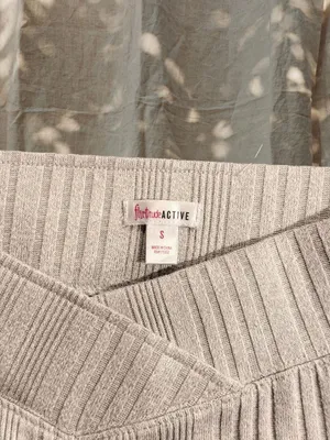 Flirtitude Beige Bootleg Yoga Pants thumbnail 3
