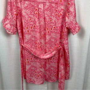 Revolve Lovers and Friends Pink Floral Juliet Mini Shirt Dress Sz.S thumbnail 14