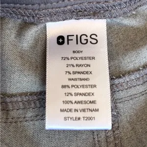 Figs Gray Cargo Pants with Green Accent thumbnail 9