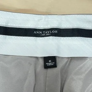 Ann Taylor Tan Beige Virgin Wool Blend Straight Leg Dress‎ Pants Trousers Size 6 thumbnail 4