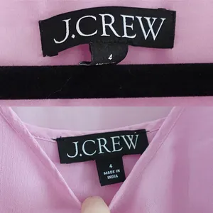 J.Crew Light Bubblegum Pink 2-PC Button Down Blouse & Tank Top 2PC Set Size 4 thumbnail 4