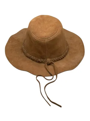 Express 𖤗 Suede Floppy Hat with Braided Trim 𖤗 Brown 𖤗 Festival Boho Hippie Vibe thumbnail 13