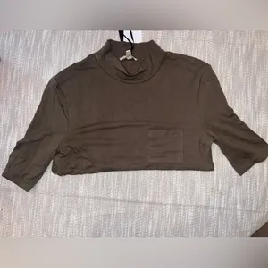 Articles Of Society‎ Olive Turtleneck Top thumbnail 4