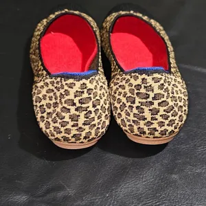 Rothy's Womens Little Cat Square Toe Leopard Print Flats Shoes‎ 10.5 thumbnail 4