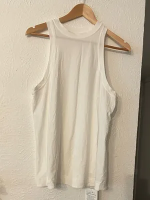 NWT lululemon athletica Relaxed Crewneck Long Cotton Tank Top Small thumbnail 3