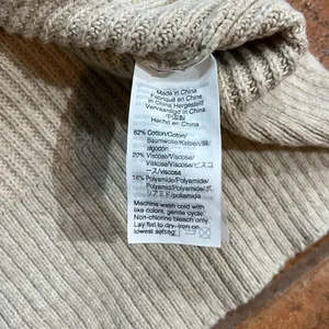 Madewell Sweater Women Beige Knit Cotton Blend Long Sleeve Slit‎ Pullover size S thumbnail 9