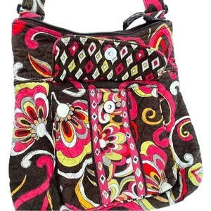 Vera Bradley Puccini Retired Pattern Hipster Crossbody Messenger Shoulder Bag thumbnail 4