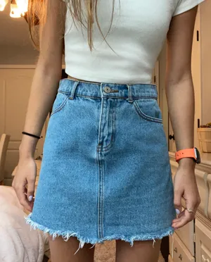 Brandy Melville Blue Denim Skirt thumbnail 1