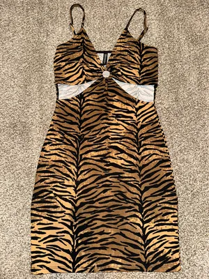 H&M Tiger Print dress thumbnail 1