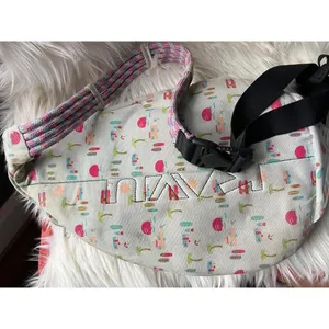 KAVU Sling Bag Cream with Pink Campers thumbnail 5