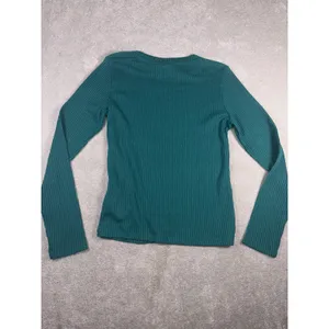 Pilcro crew neck long sleeve shirt green ribbed nwt Large thumbnail 8