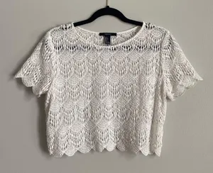 Forever 21 Lace Crop Top thumbnail 1