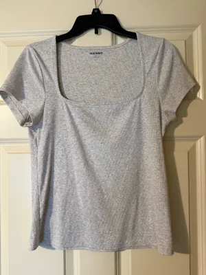 Old Navy Square Neck Top gray thumbnail 1