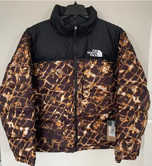 NWT The North Face Men’s Nuptse Puffer Down Jacket 96 Retro Coal Thunder Size XL thumbnail 1